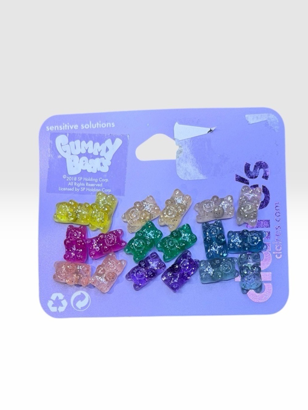 Gummy Bears Earring Set Assorted Colors